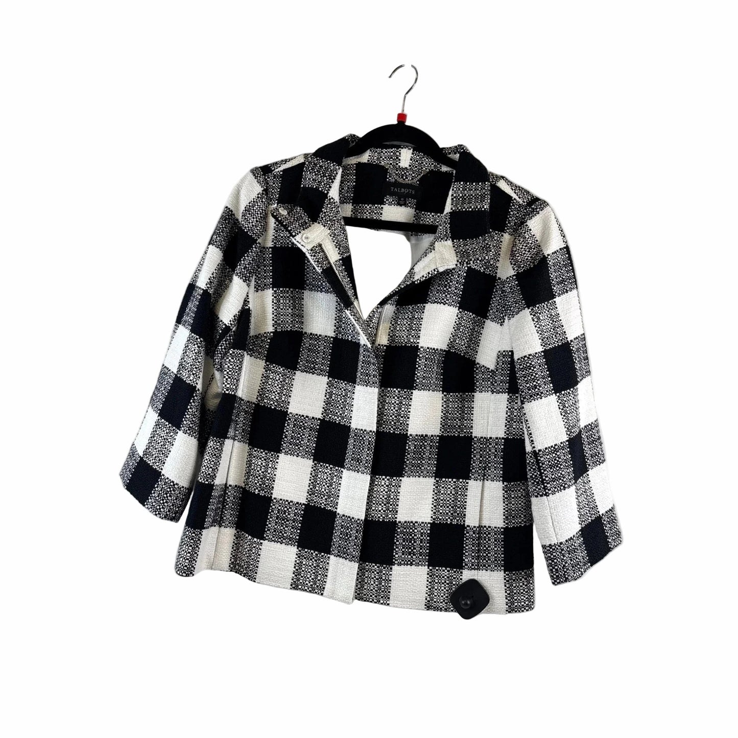 Blazer By Talbots In Black & White, Size: M