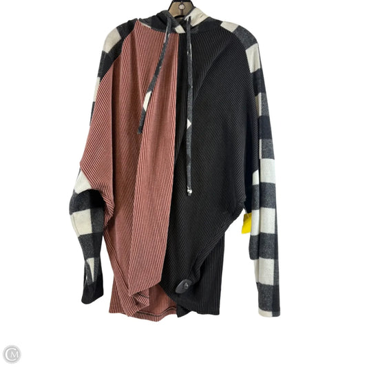 Top Long Sleeve By White Birch In Black & Red, Size: 3x