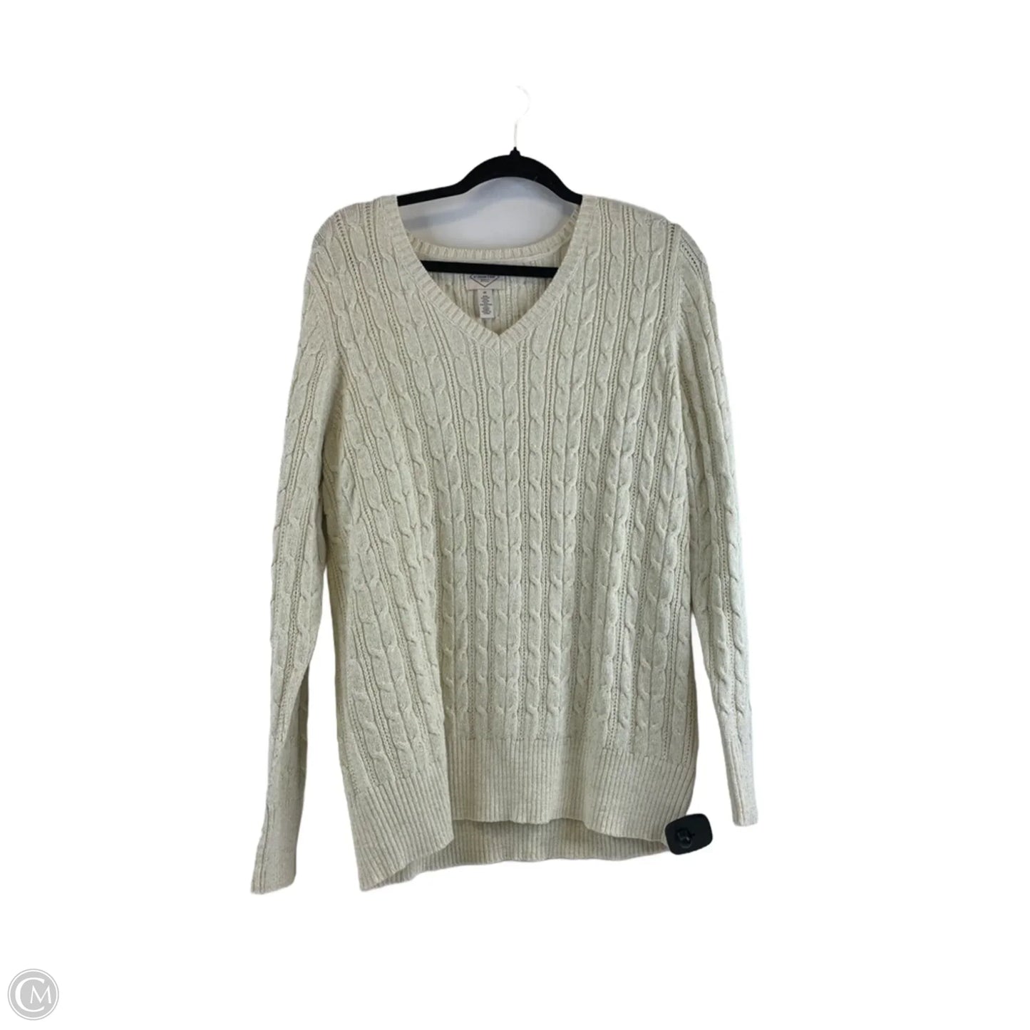 Sweater By St Johns Bay In Ivory, Size: 1x