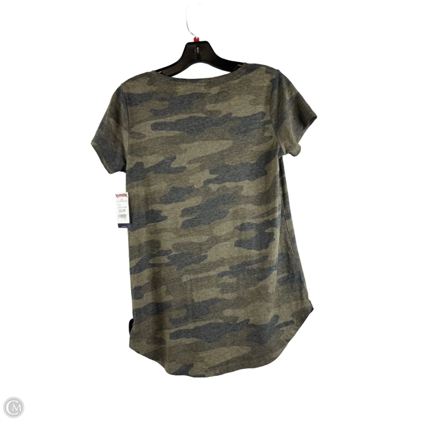 Top Short Sleeve Basic By Lucky Brand In Camouflage Print, Size: S