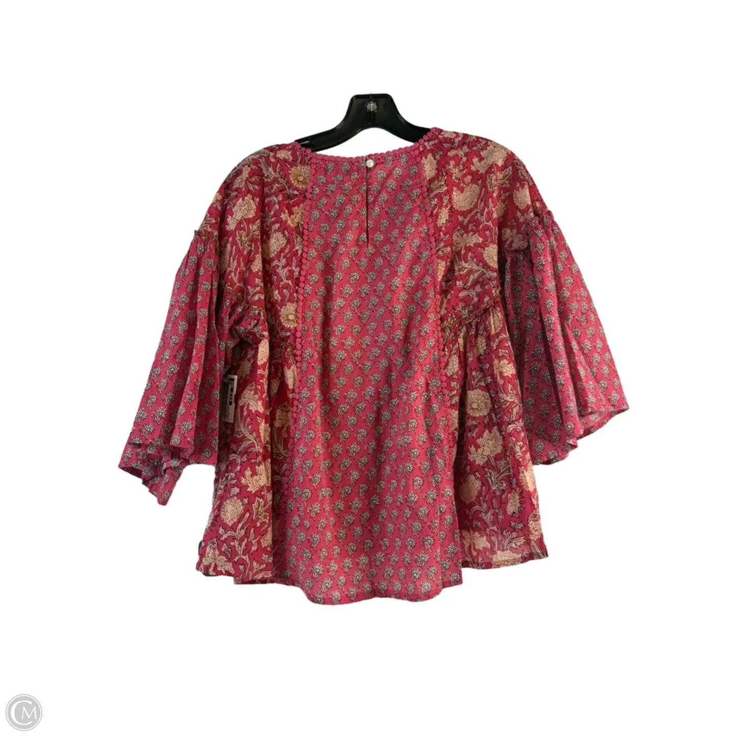 Top Short Sleeve By Rachel Zoe In Pink & Yellow, Size: S