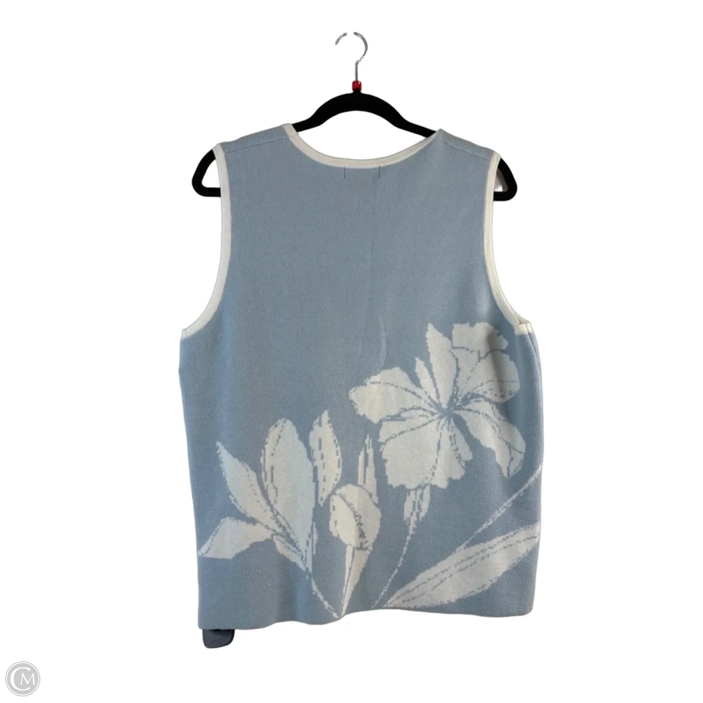 Top Sleeveless By Rachel Roy In Blue & White, Size: Xl