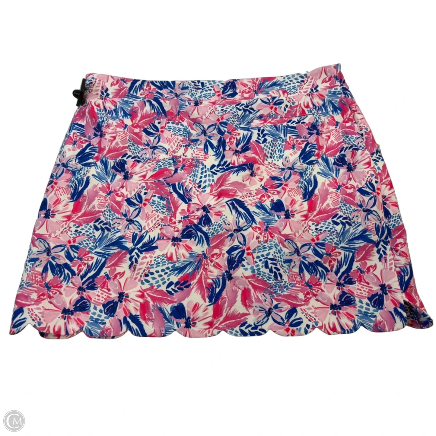 Athletic Skort By Stella Parker In Pink & White, Size: 14