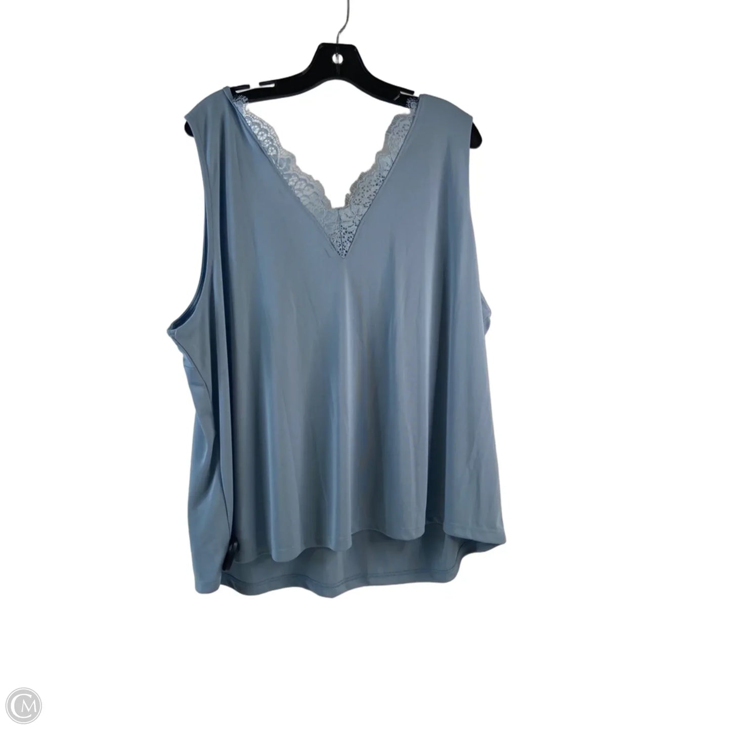 Top Sleeveless By H&m In Blue, Size: 2x