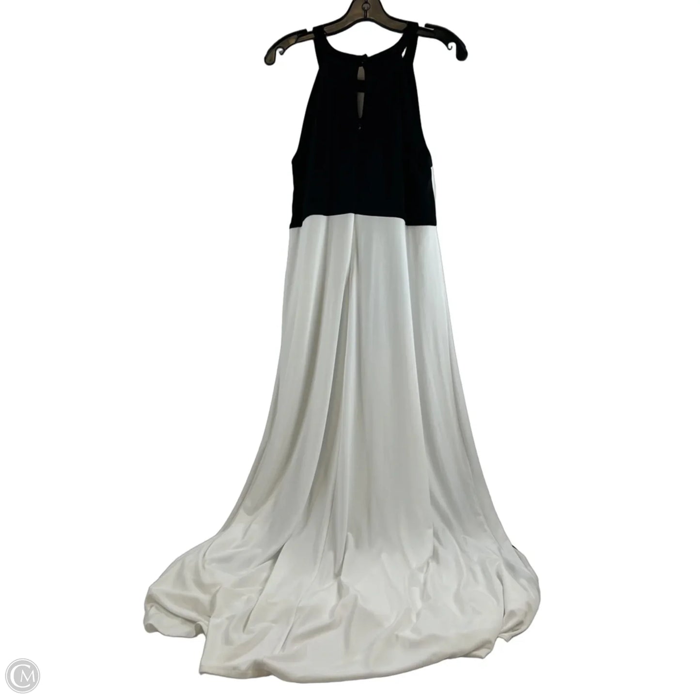 Dress Casual Maxi By Chicos In Black & White, Size: M