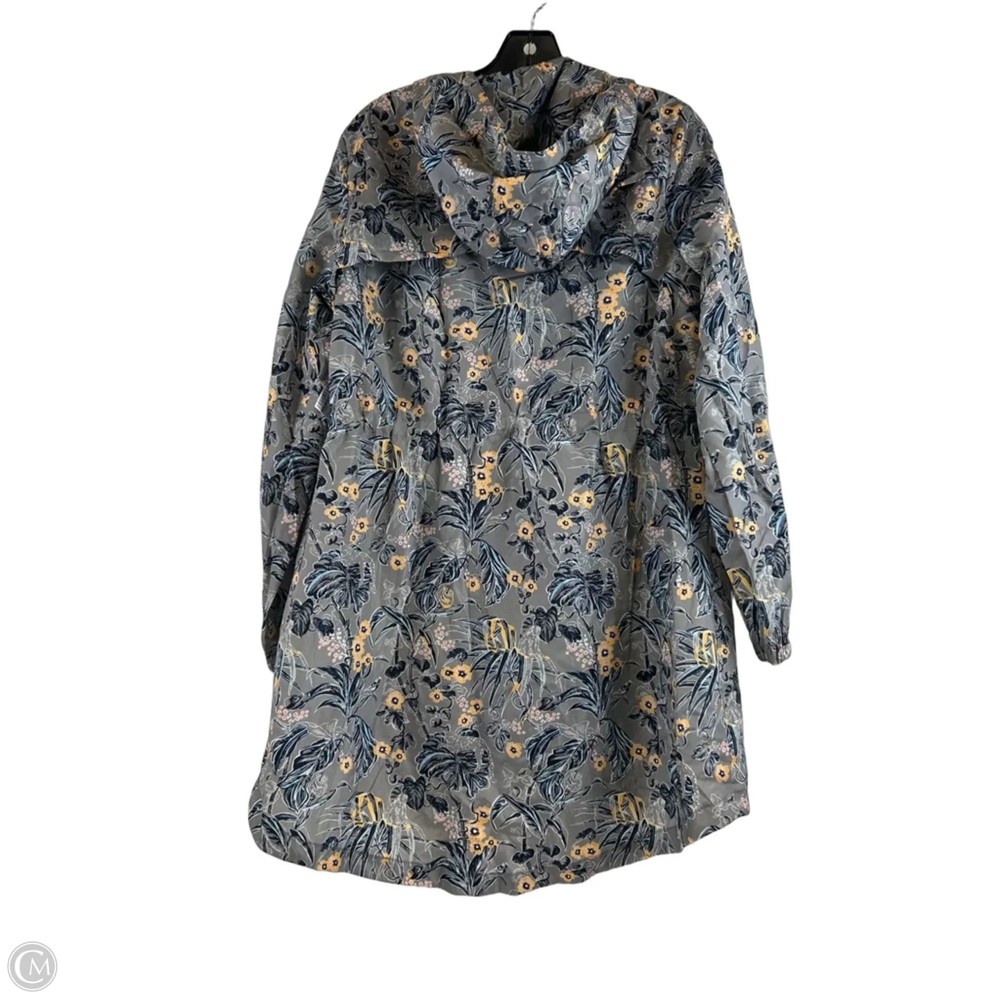 Jacket Windbreaker By Vera Bradley In Blue & Grey, Size: S