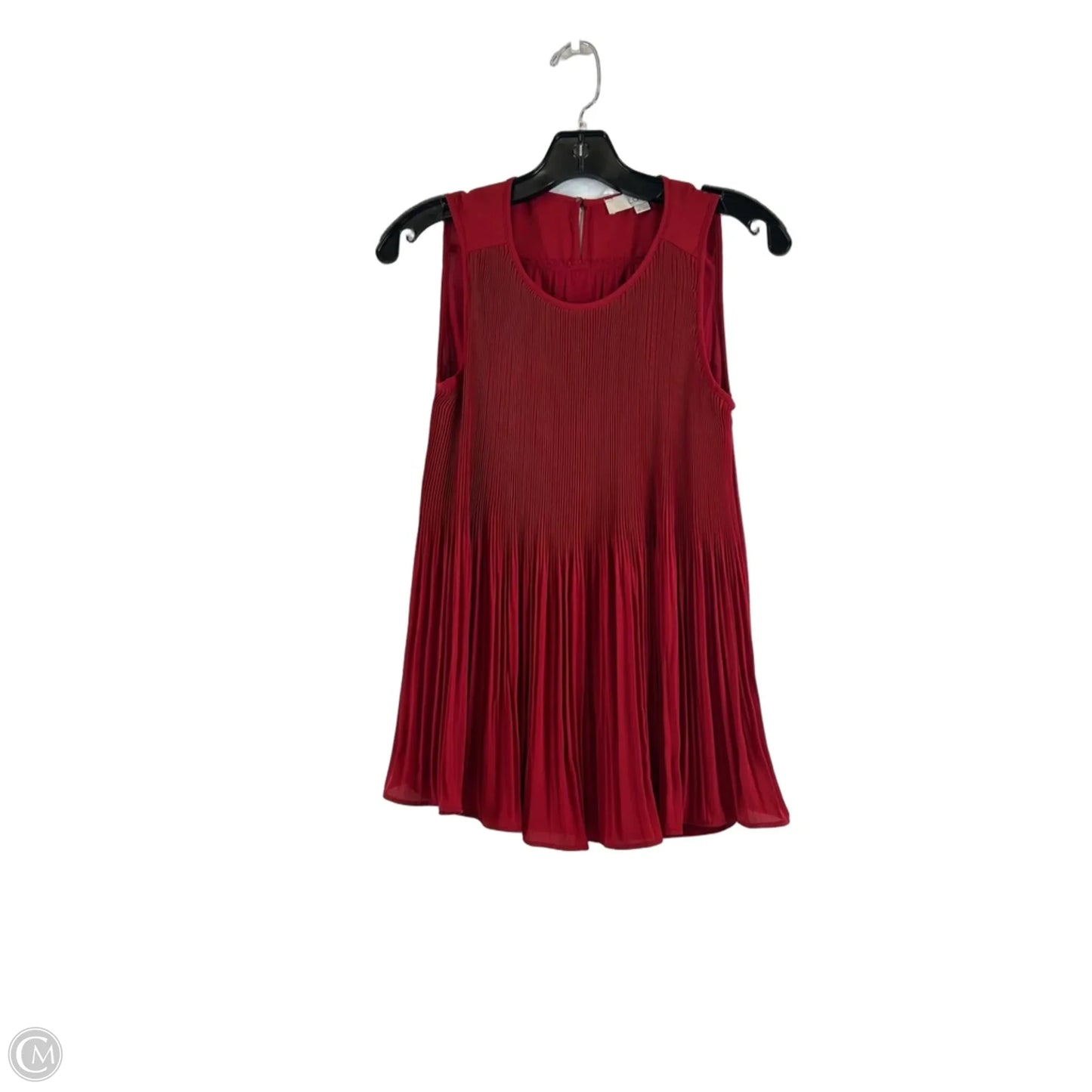 Top Sleeveless By Loft In Red, Size: Sp