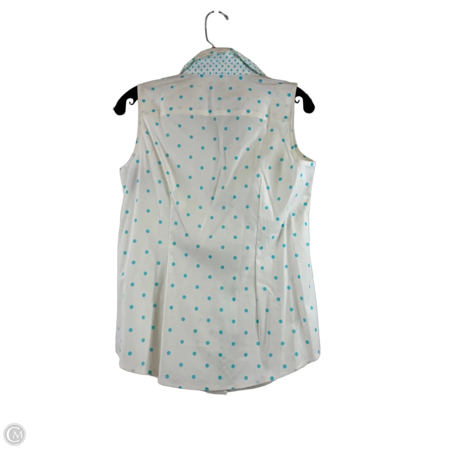 Top Sleeveless By Talbots In Blue & White, Size: Xs