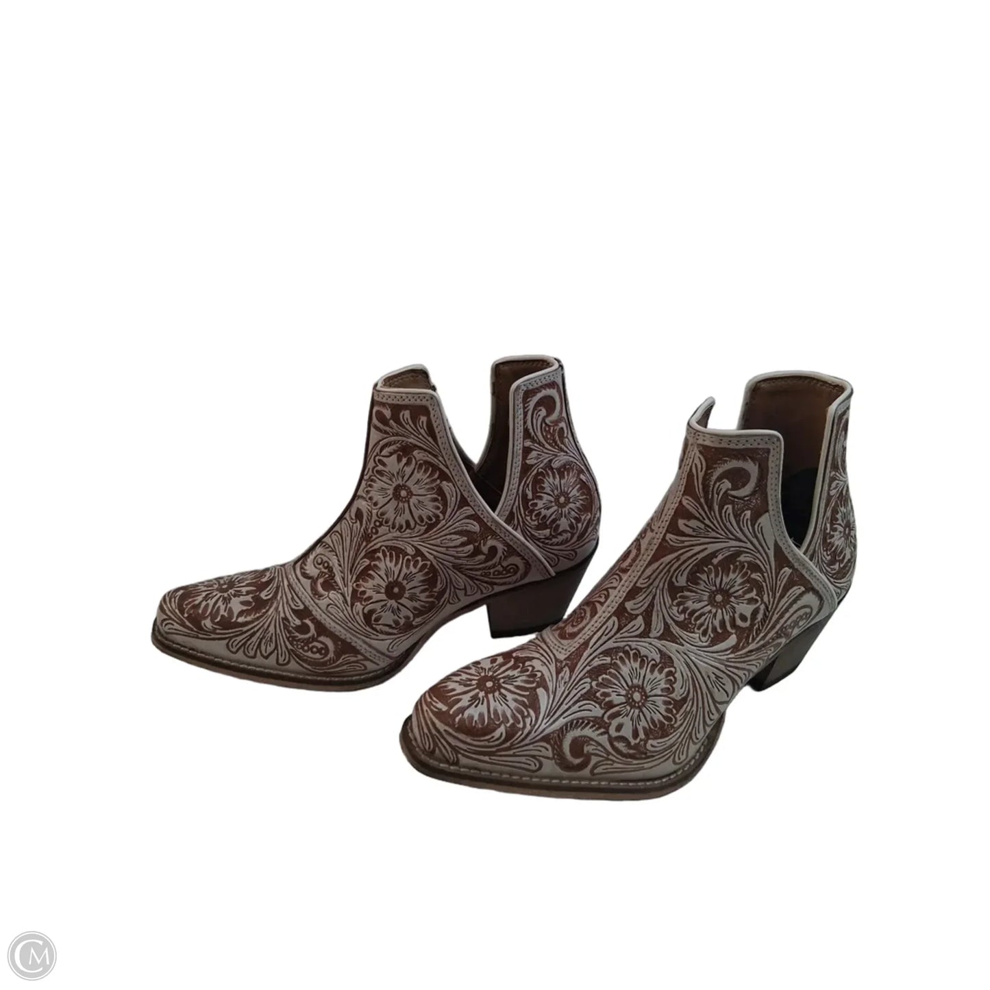 Boots Western By Myra In Tan & White, Size: 8