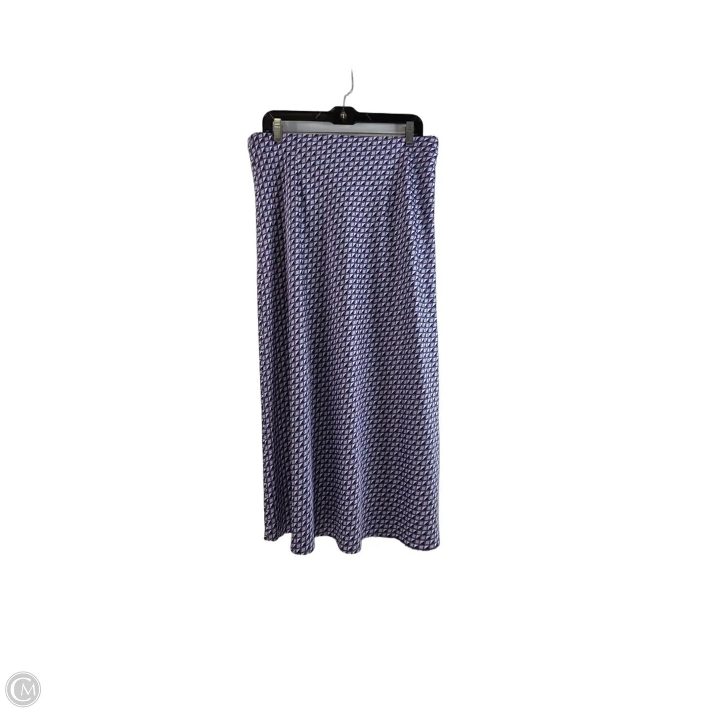 Skirt Maxi By Loft In Blue & White, Size: 12