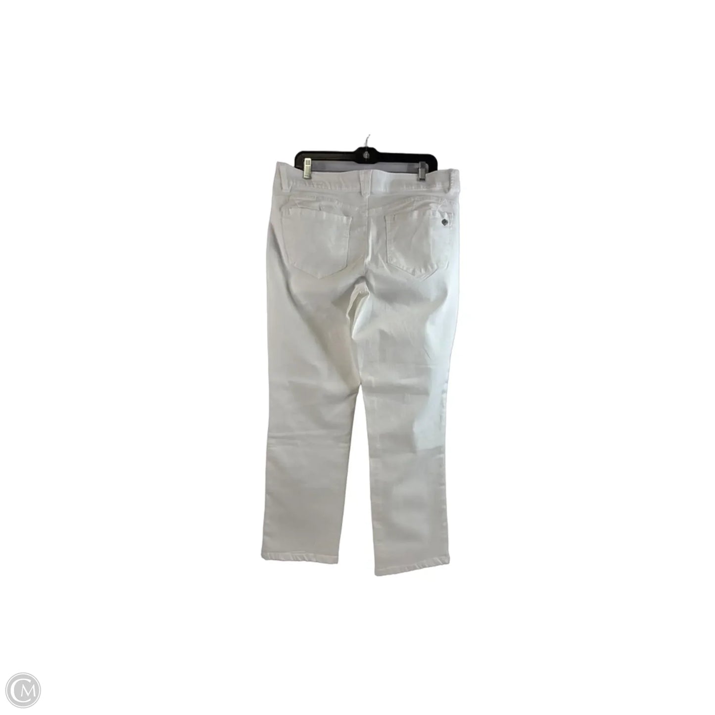 Jeans Straight By Democracy In White Denim, Size: 14p