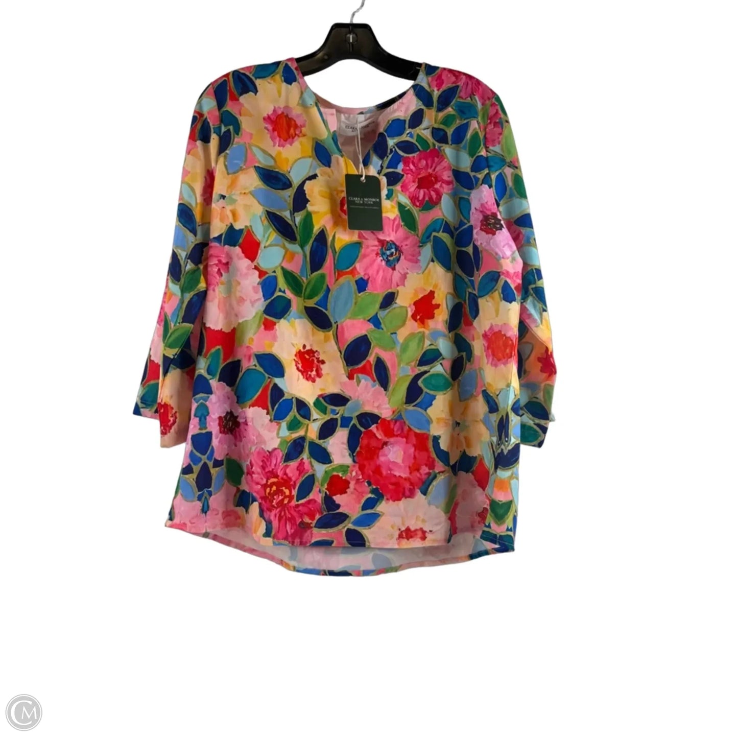 Top Long Sleeve By Clothes Mentor In Floral Print, Size: L