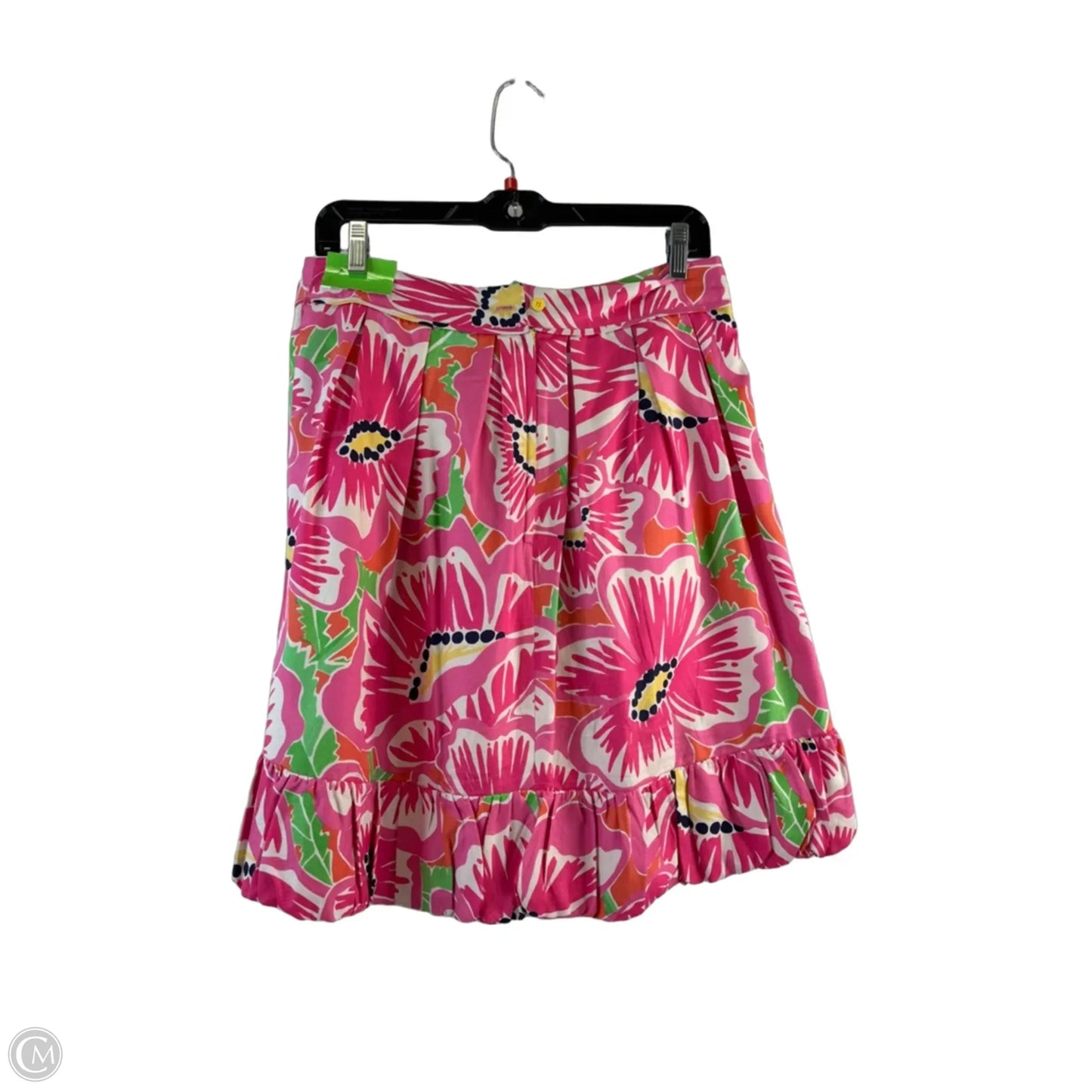 Skirt Designer By Lilly Pulitzer In Green & Pink, Size: 4