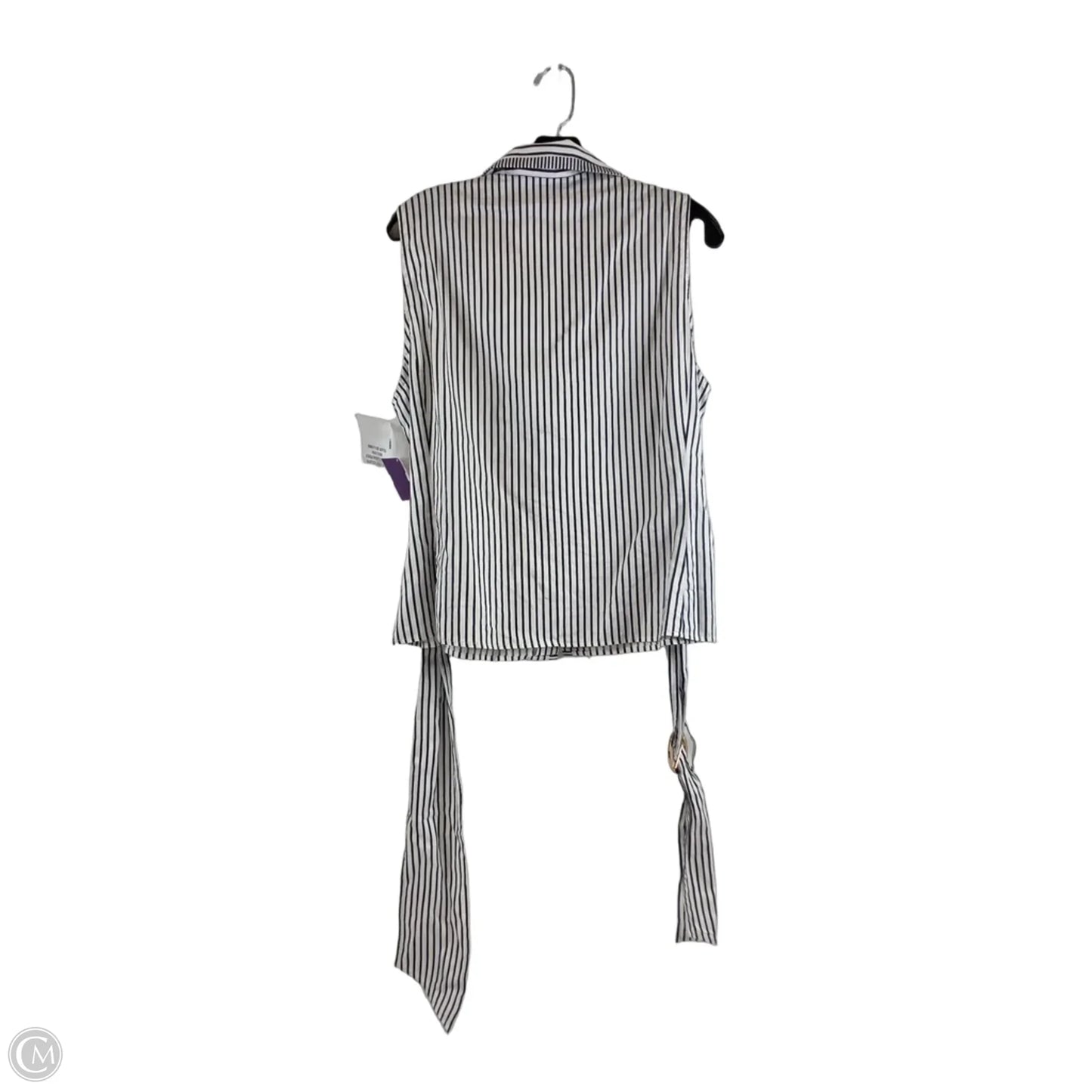 Top Sleeveless By Jones New York In Striped Pattern, Size: Xl