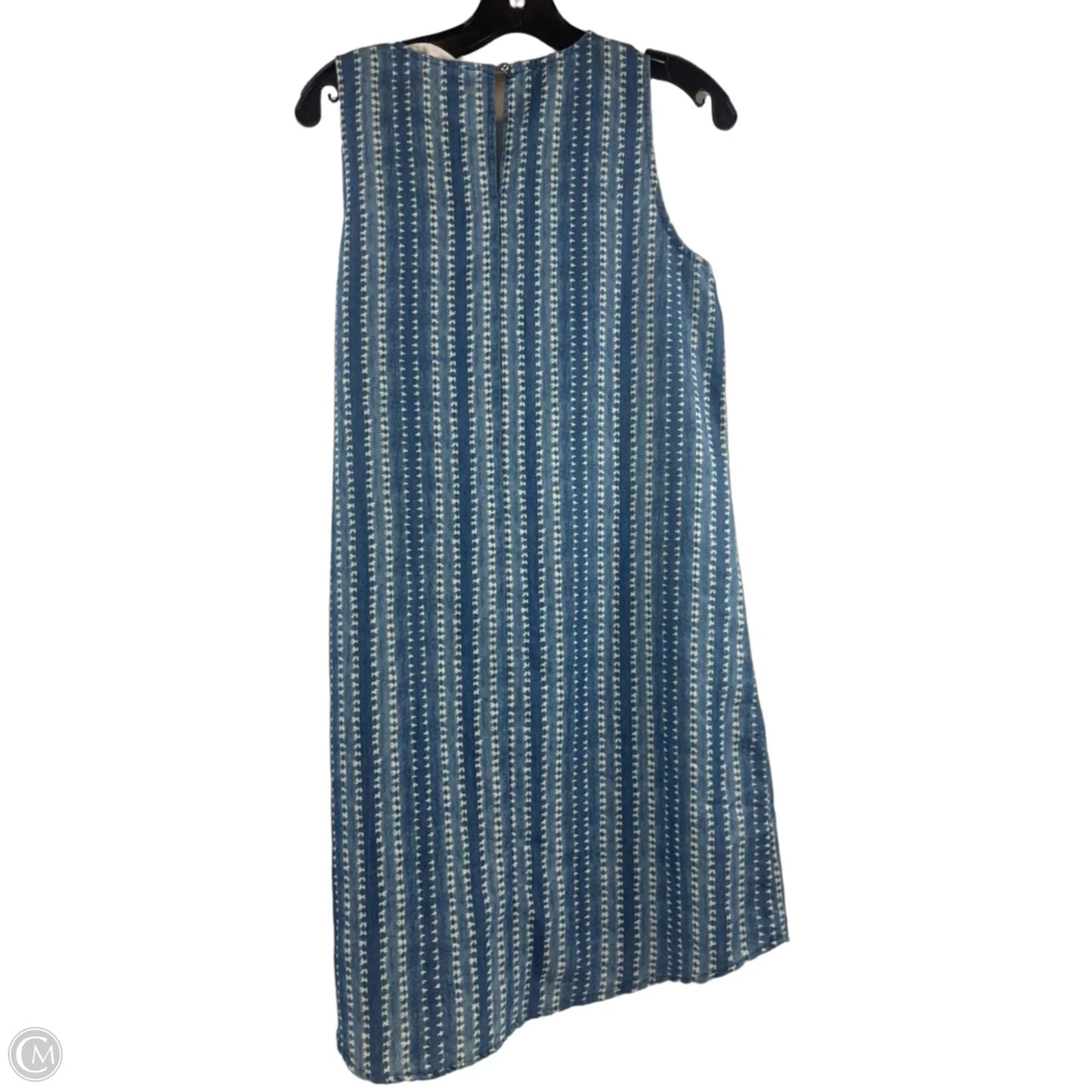 Dress Casual Midi By Clothes Mentor In Blue & White, Size: S