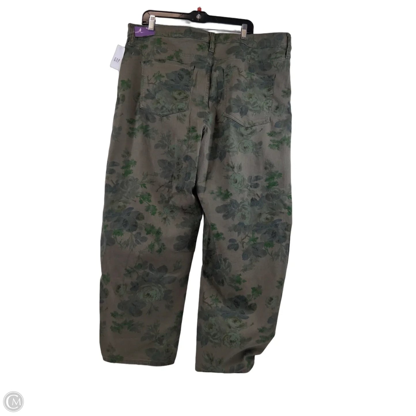 Jeans Boyfriend By Gap In Green, Size: 20