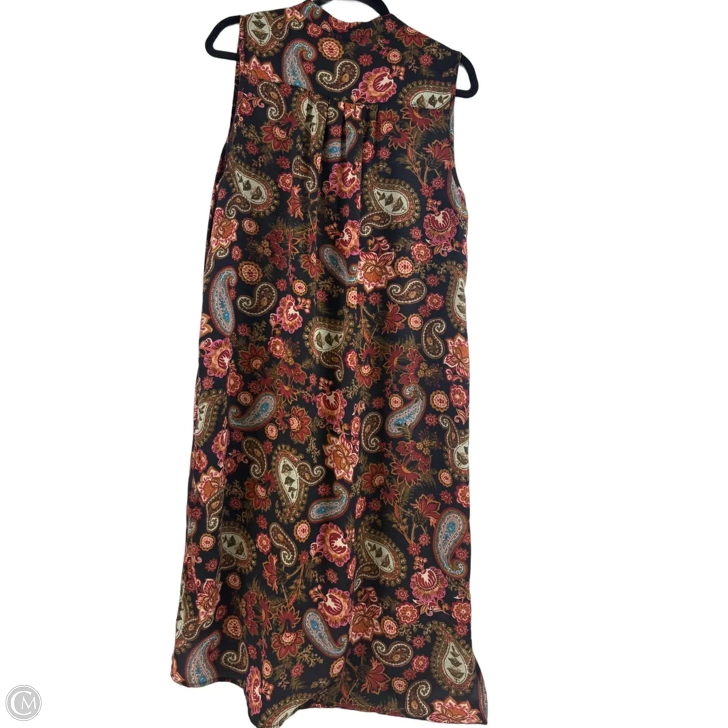 Dress Casual Midi By Cupio In Black & Red, Size: L