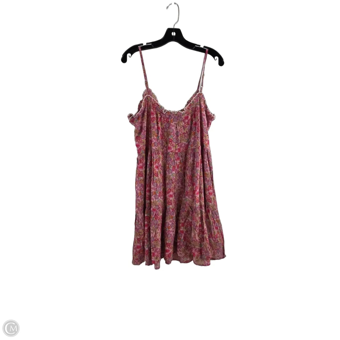 Dress Casual Short By Natural Life In Orange & Pink, Size: M
