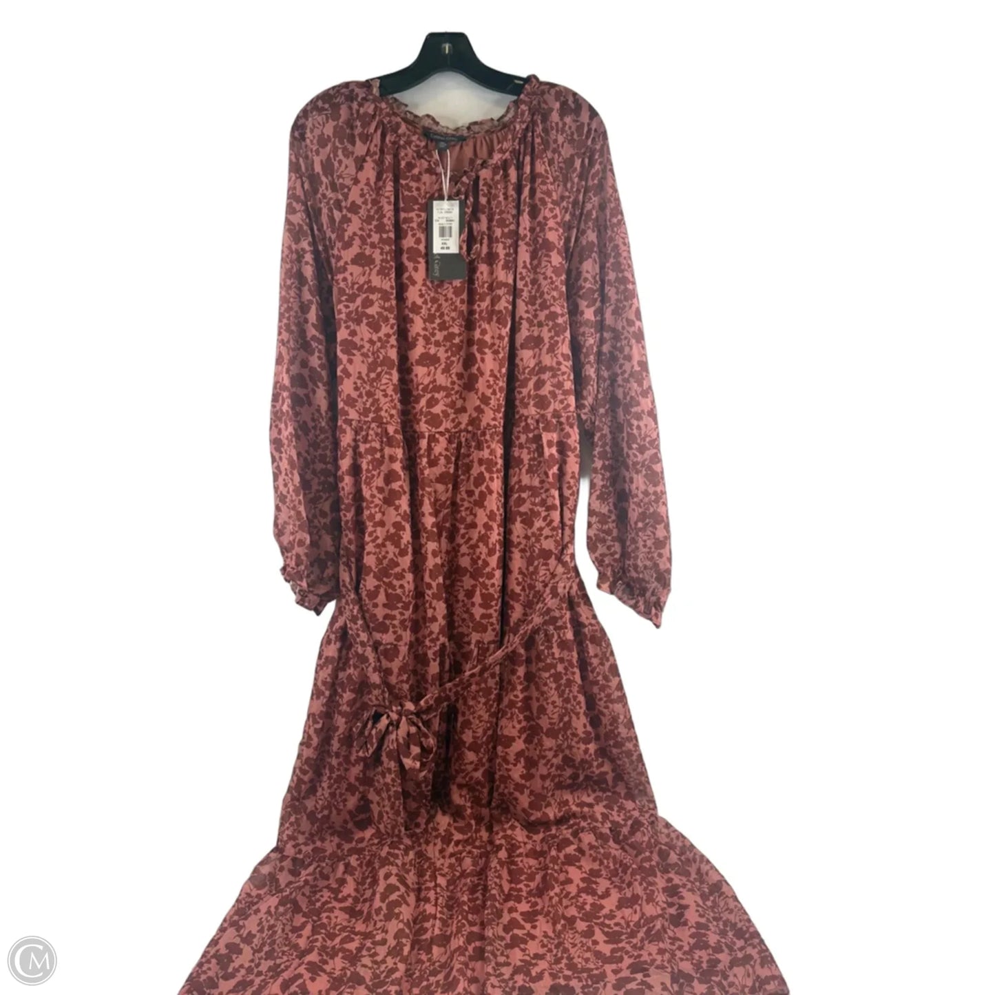 Dress Casual Maxi By Clothes Mentor In Orange & Red, Size: Xxl