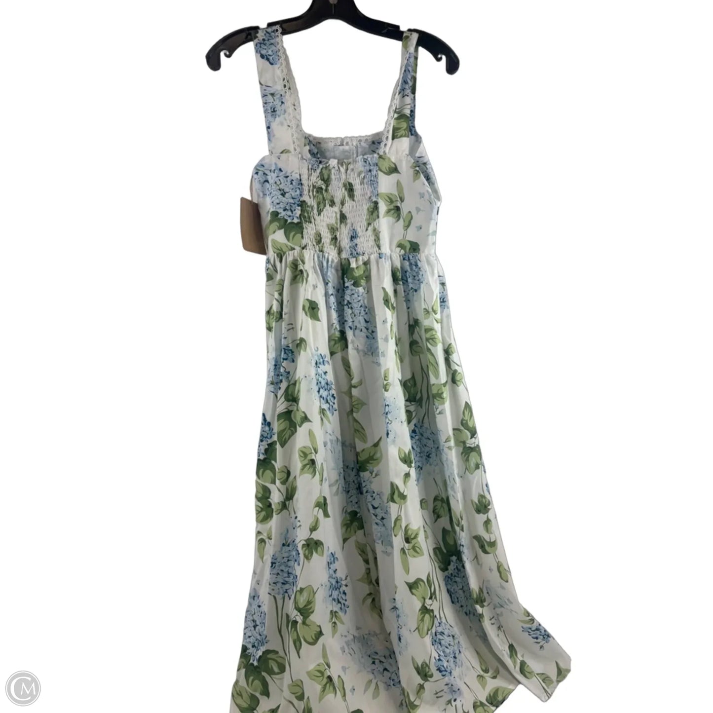 Dress Casual Midi By Clothes Mentor In Blue & Green, Size: S