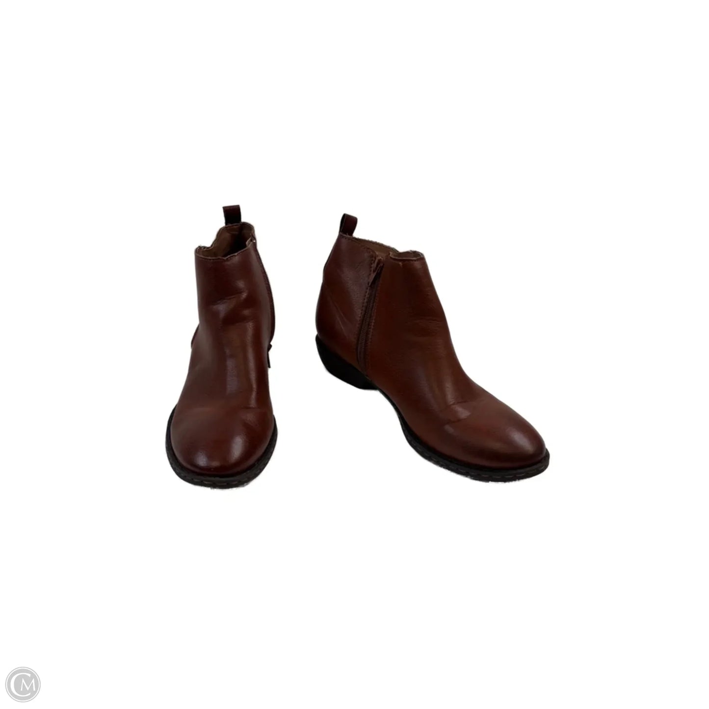 Boots Ankle Flats By Boc In Brown, Size: 7.5