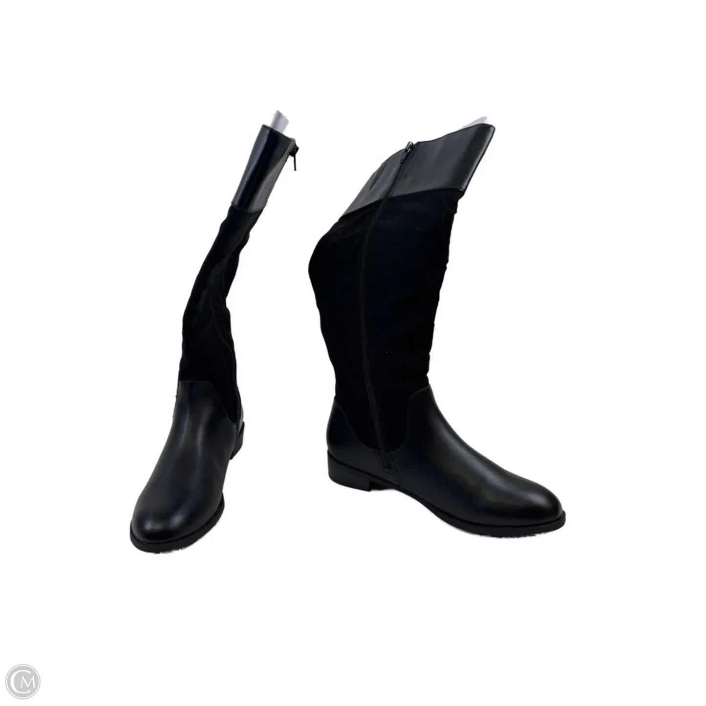 Boots Mid-calf Heels By Karen Scott In Black, Size: 9.5