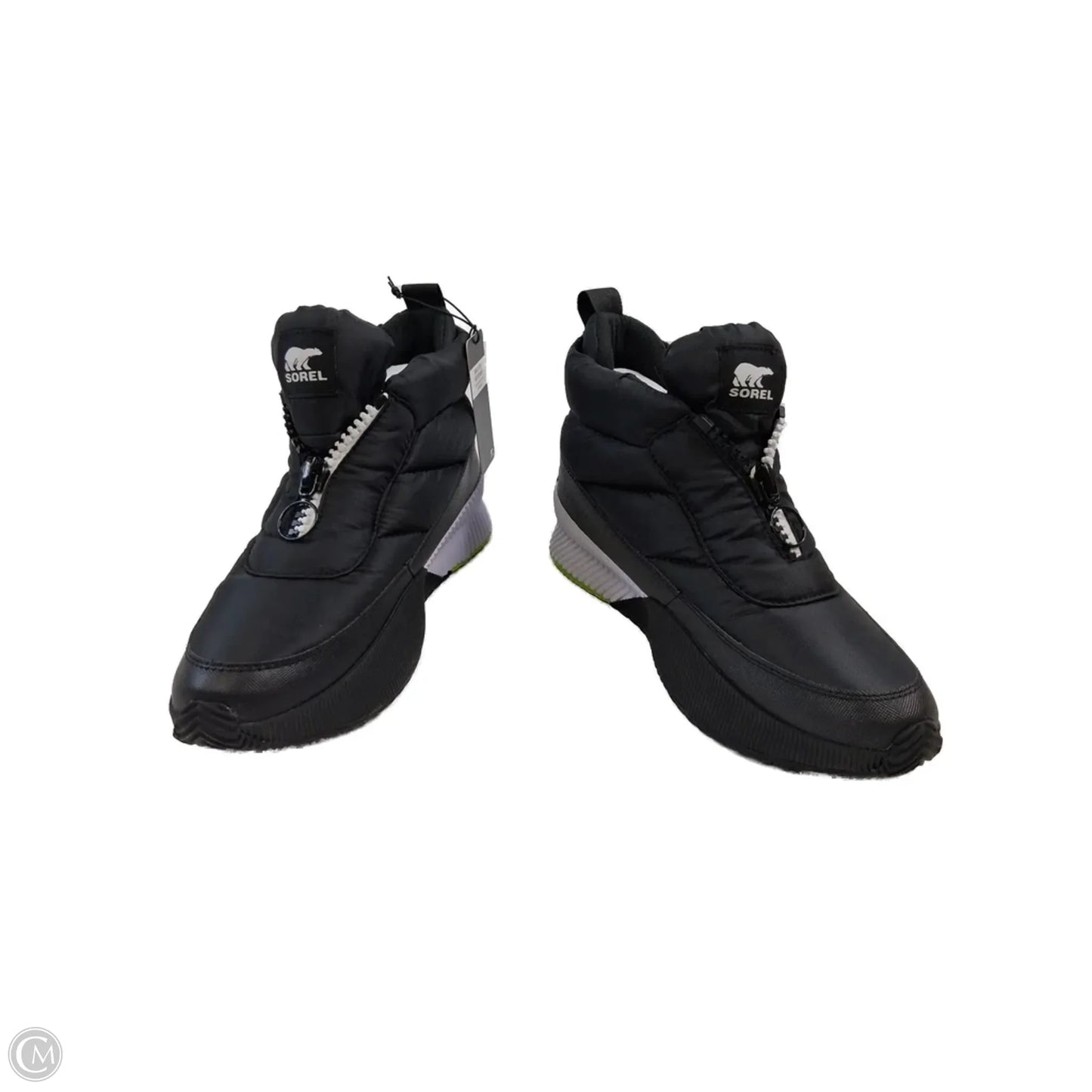 Boots Ankle Heels By Sorel In Black & Green, Size: 11