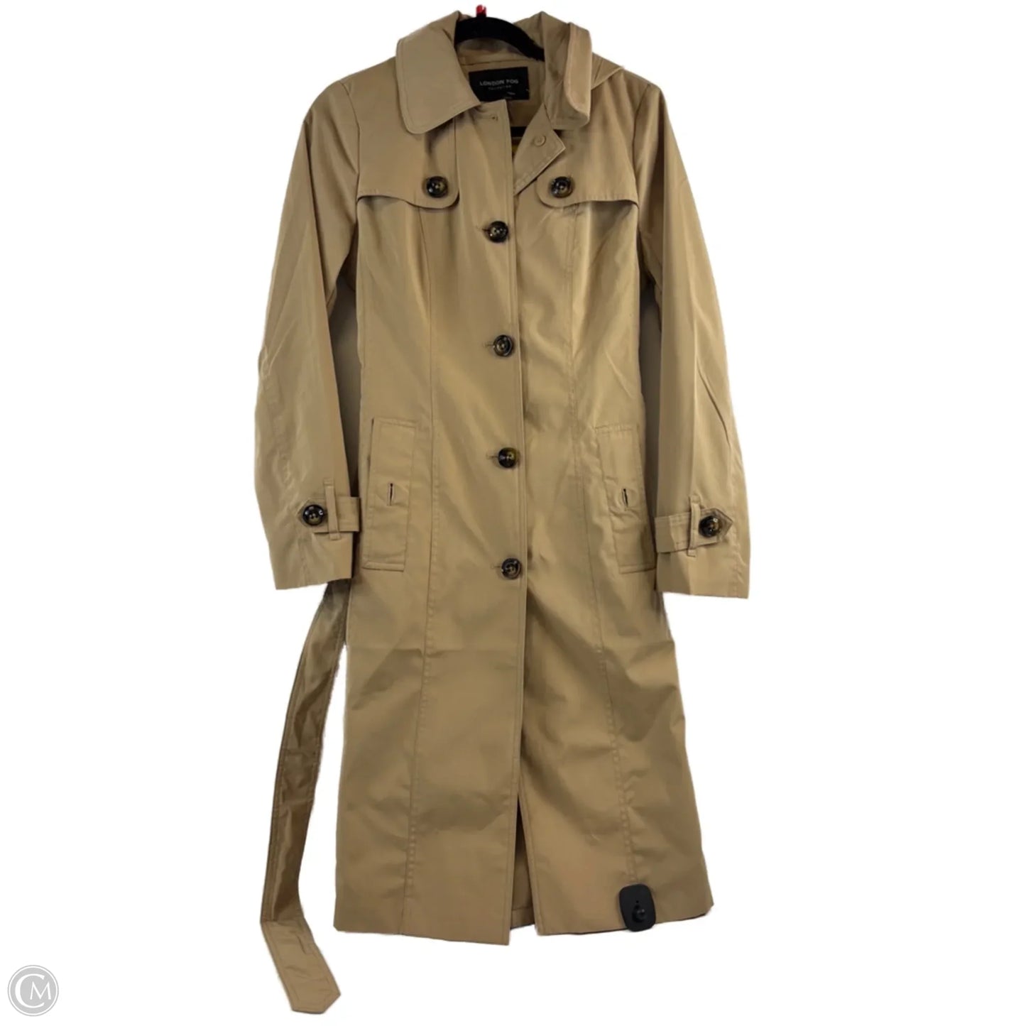 Coat Trench Coat By London Fog In Tan, Size: Xs