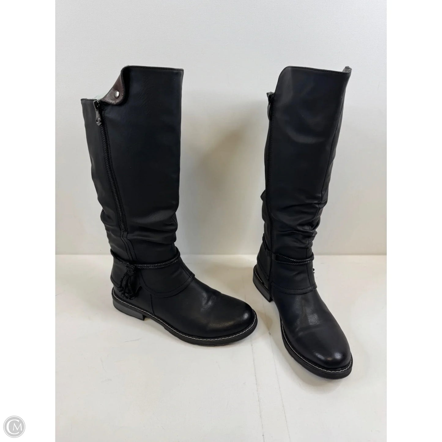 Boots Mid-calf Heels By Spring Step In Black, Size: 10