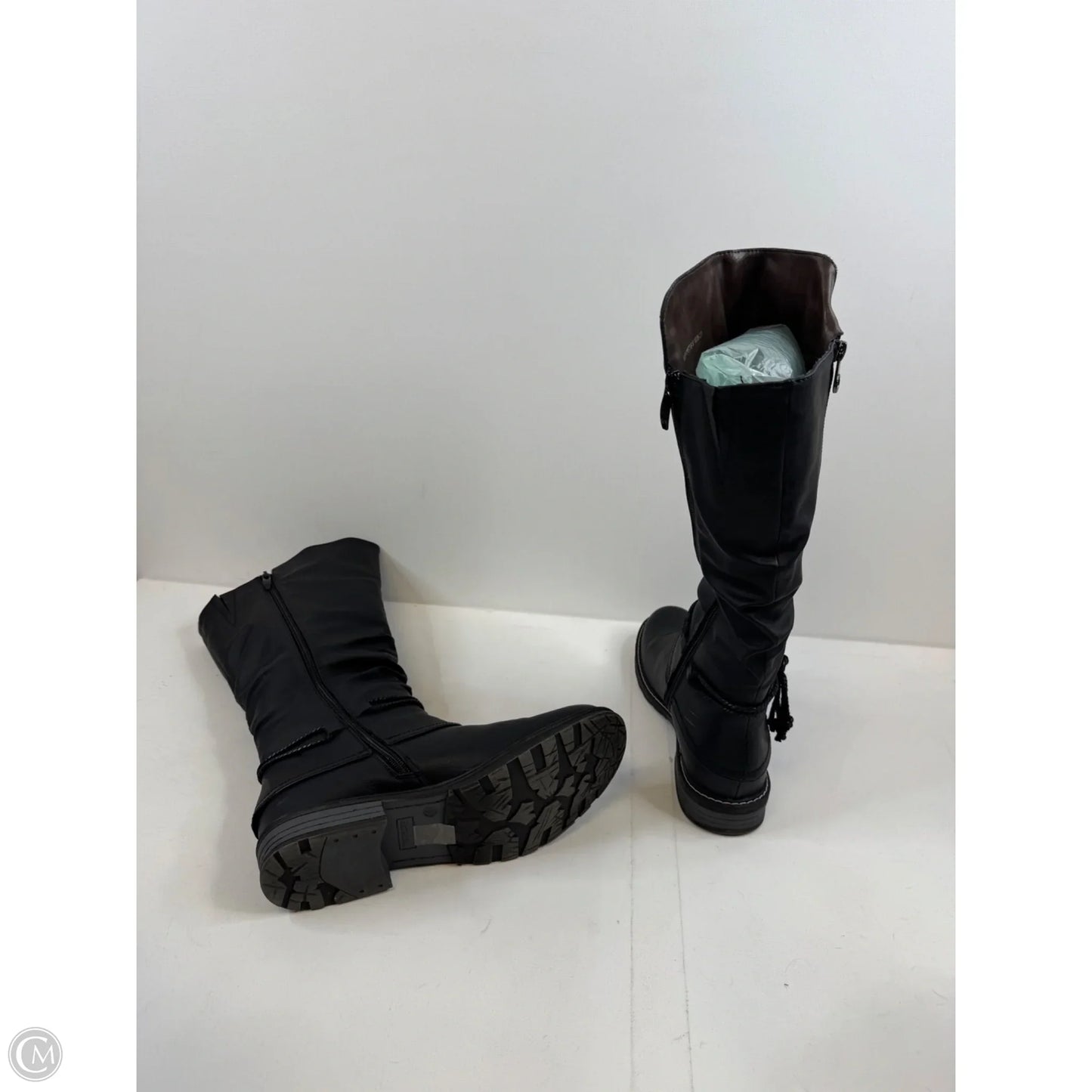 Boots Mid-calf Heels By Spring Step In Black, Size: 10