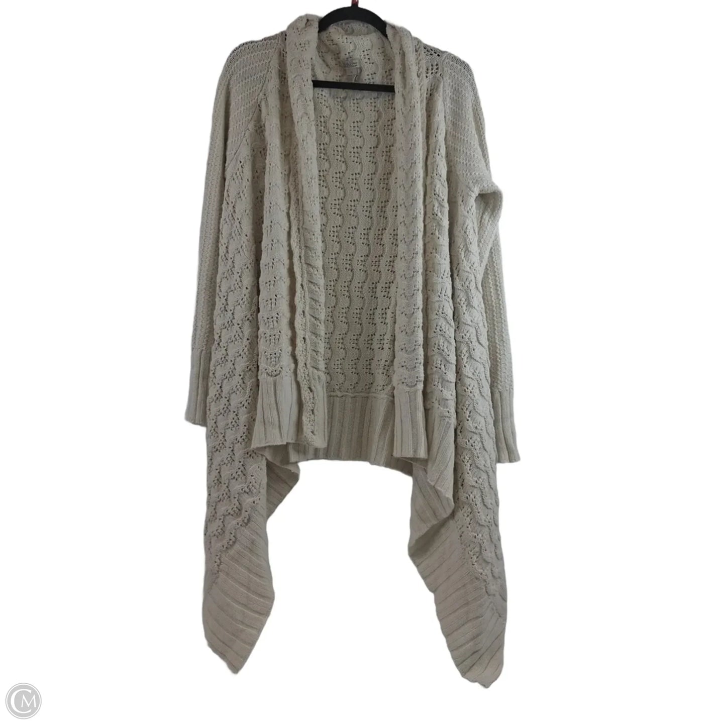 Sweater Cardigan By Lucky Brand In Cream, Size: Xl