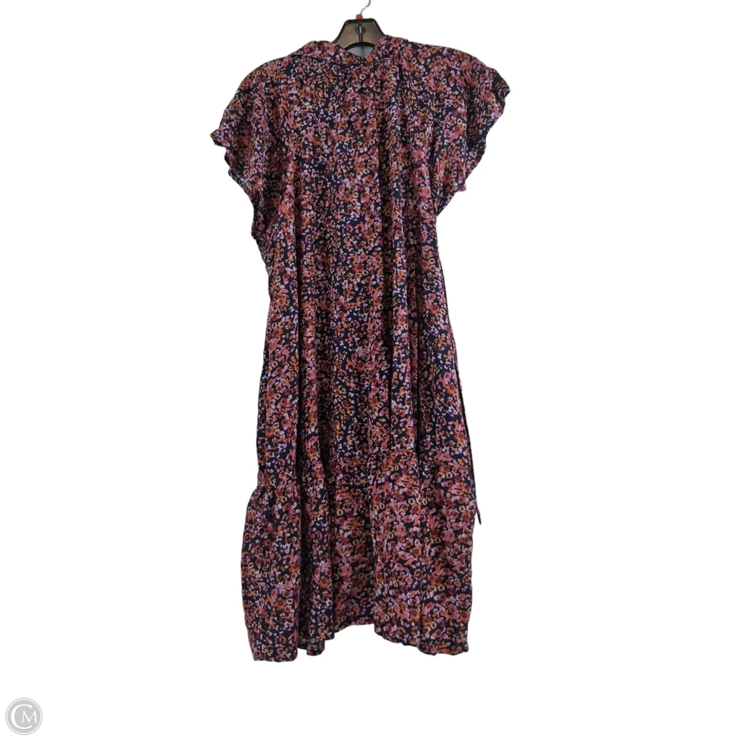 Dress Casual Short By Terra & Sky In Orange & Purple, Size: 12