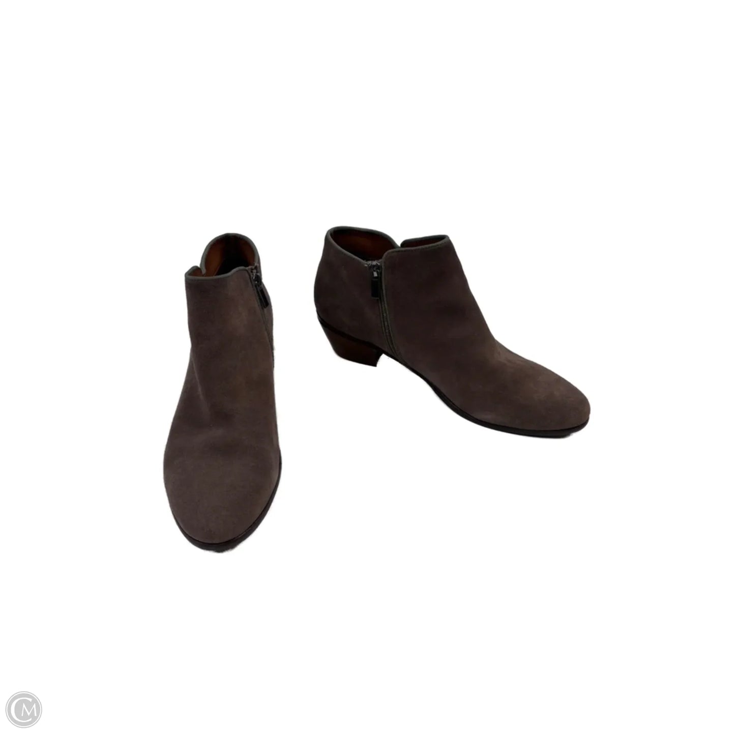 Boots Ankle Heels By Crown Vintage In Taupe, Size: 12
