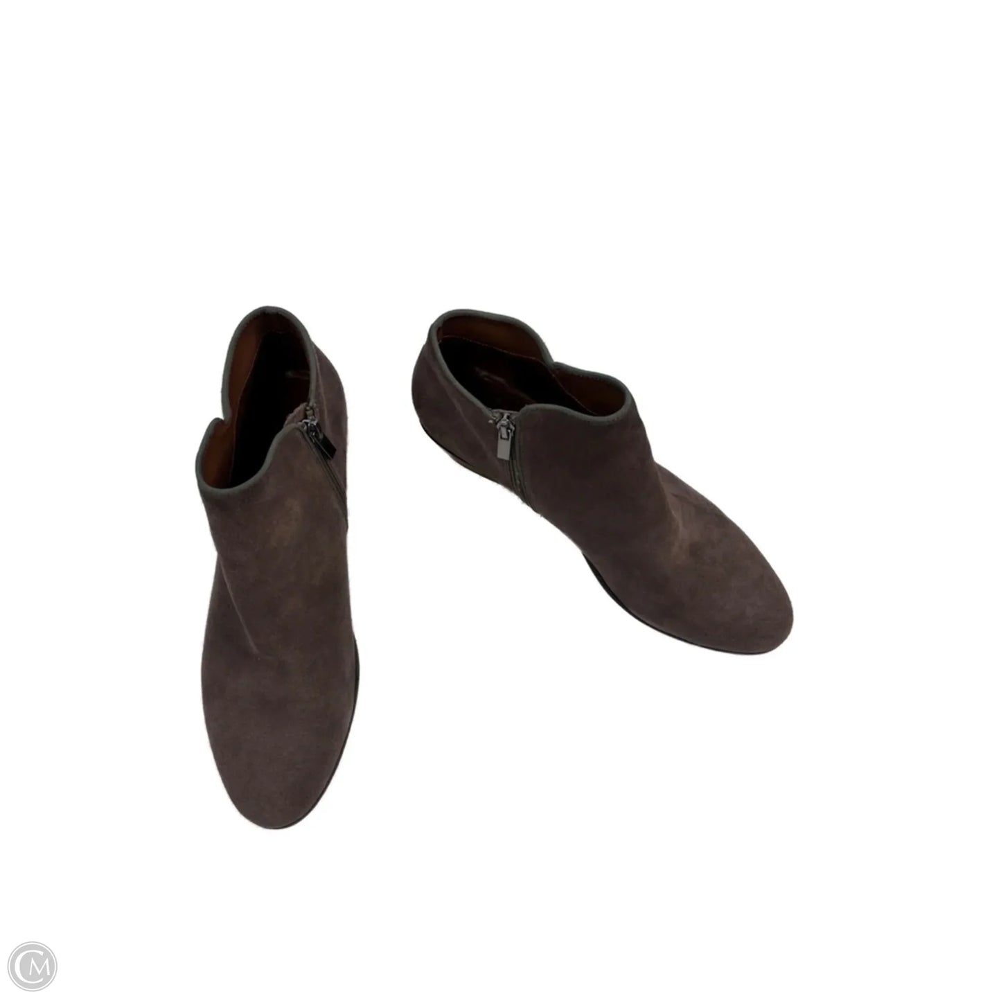 Boots Ankle Heels By Crown Vintage In Taupe, Size: 12