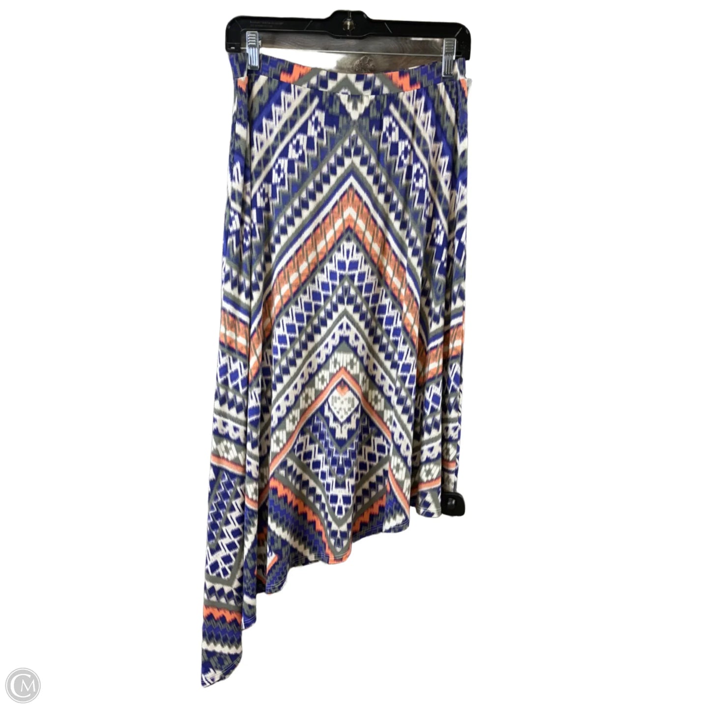 Skirt Midi By Chicos In Purple & White, Size: 4