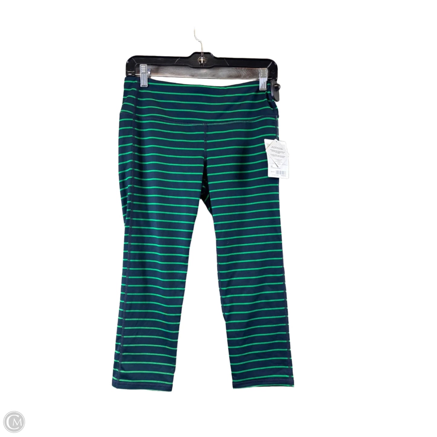 Athletic Capris By Athleta In Blue & Green, Size: M