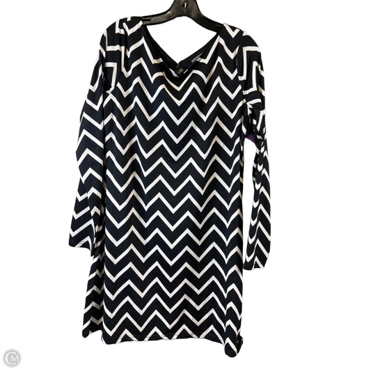 Dress Casual Midi By Tinley Road In Black & White, Size: L