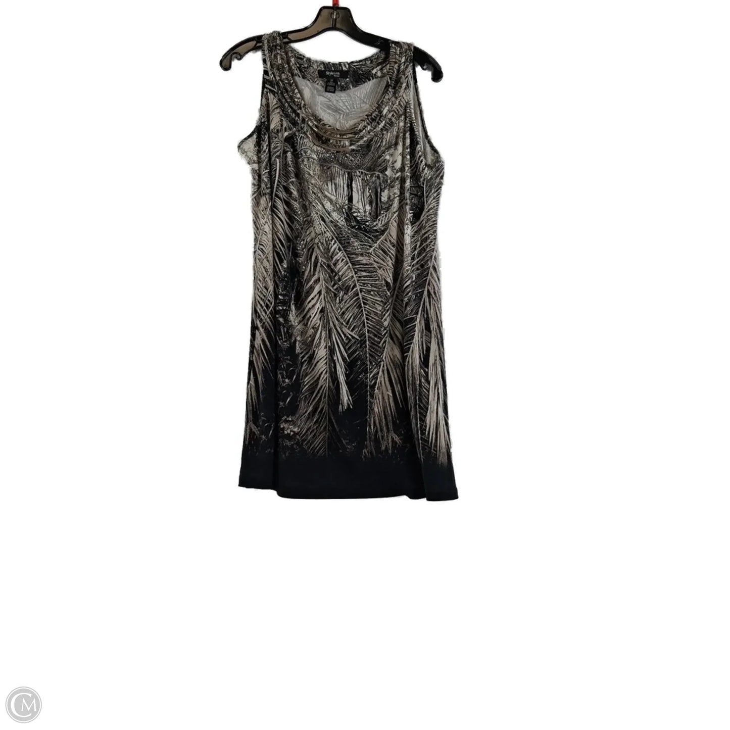 Dress Casual Short By Style And Company In Black & Tan, Size: 1x