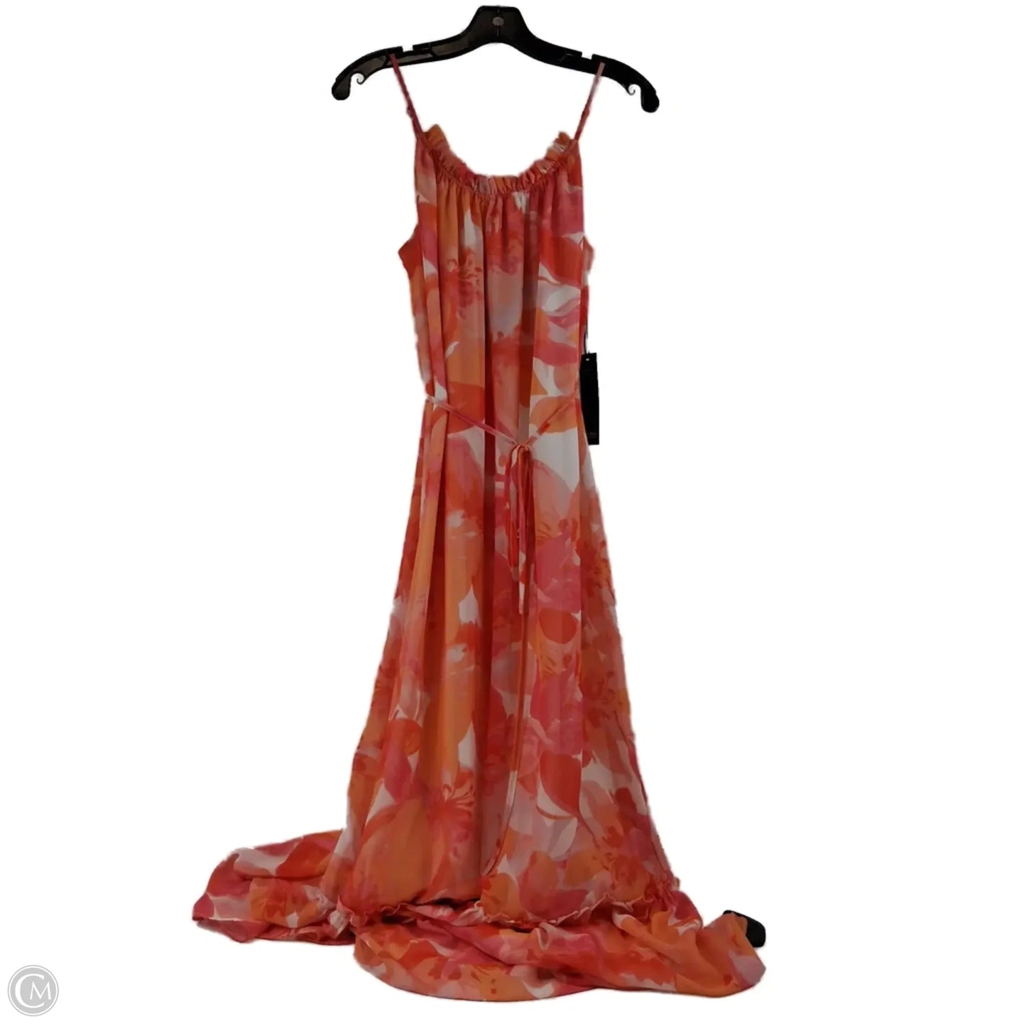 Dress Casual Maxi By Nicole By Nicole Miller In Orange & Pink, Size: S