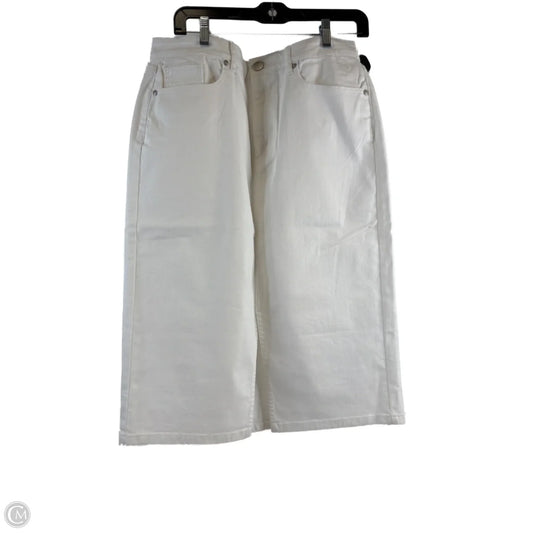 Skirt Midi By Loft In White, Size: 12