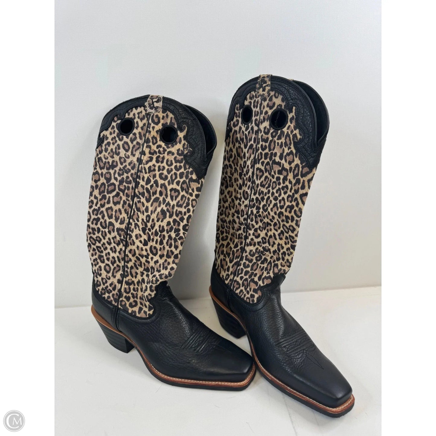 Boots Western By Clothes Mentor In Leopard Print, Size: 11