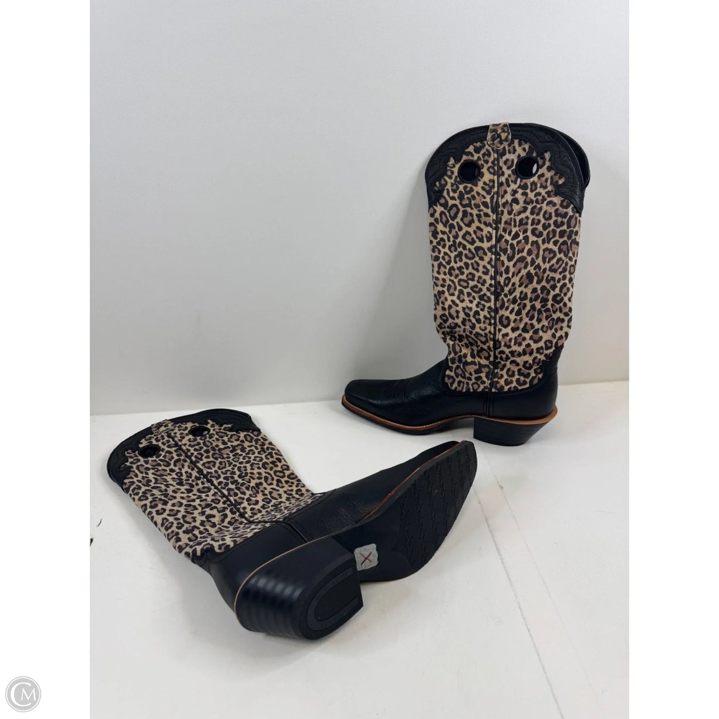 Boots Western By Clothes Mentor In Leopard Print, Size: 11