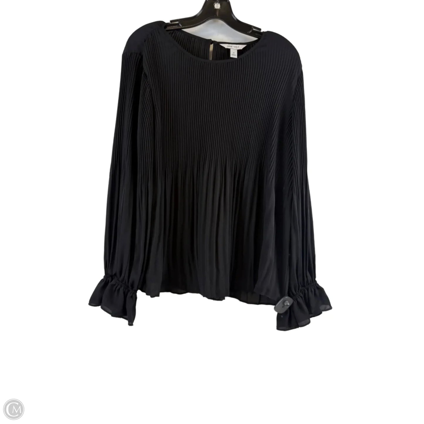 Top Long Sleeve By Nine West Apparel In Black, Size: M