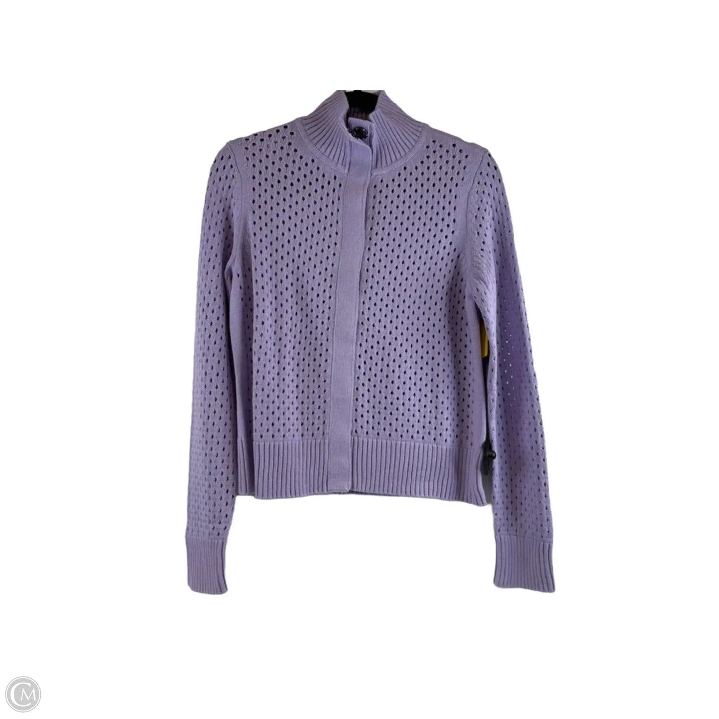 Sweater Cardigan By Talbots In Purple, Size: S