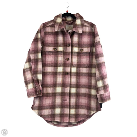 Jacket Shirt By Old Navy In Pink, Size: Xs