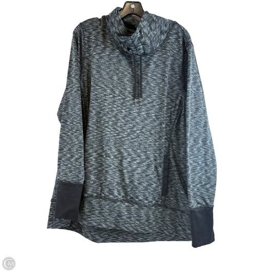 Athletic Top Long Sleeve Collar By Layer 8 In Green, Size: 2x