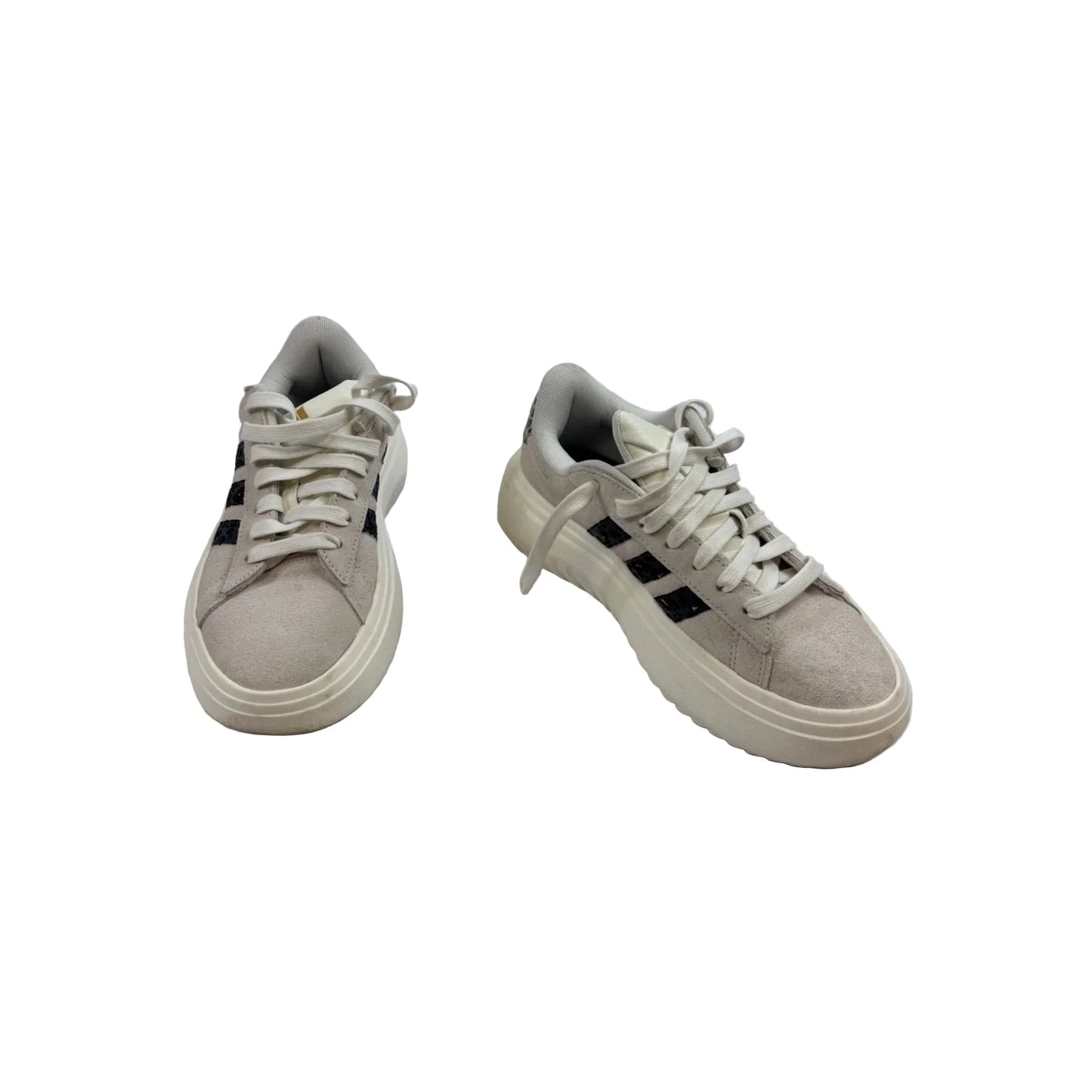 Shoes Sneakers By Adidas In Grey & White, Size: 7