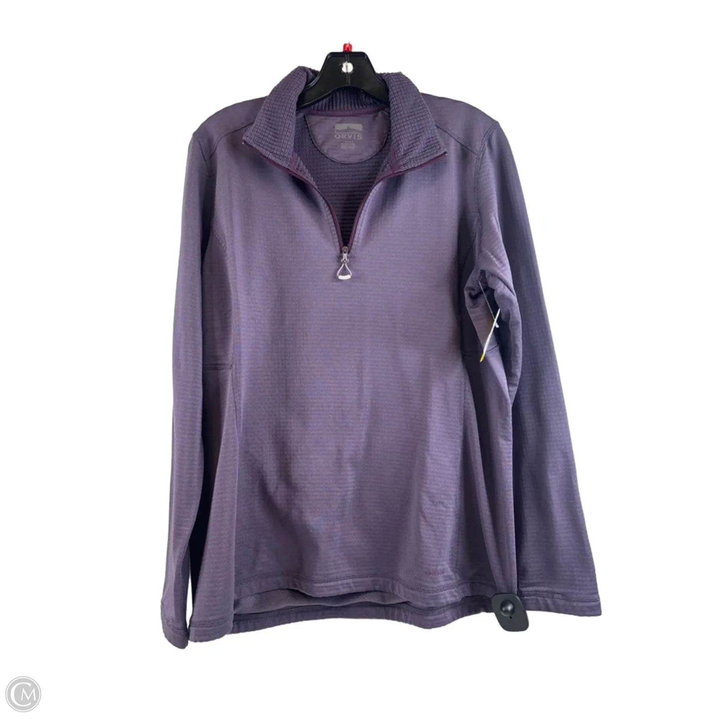 Athletic Top Long Sleeve Collar By Orvis In Purple, Size: L