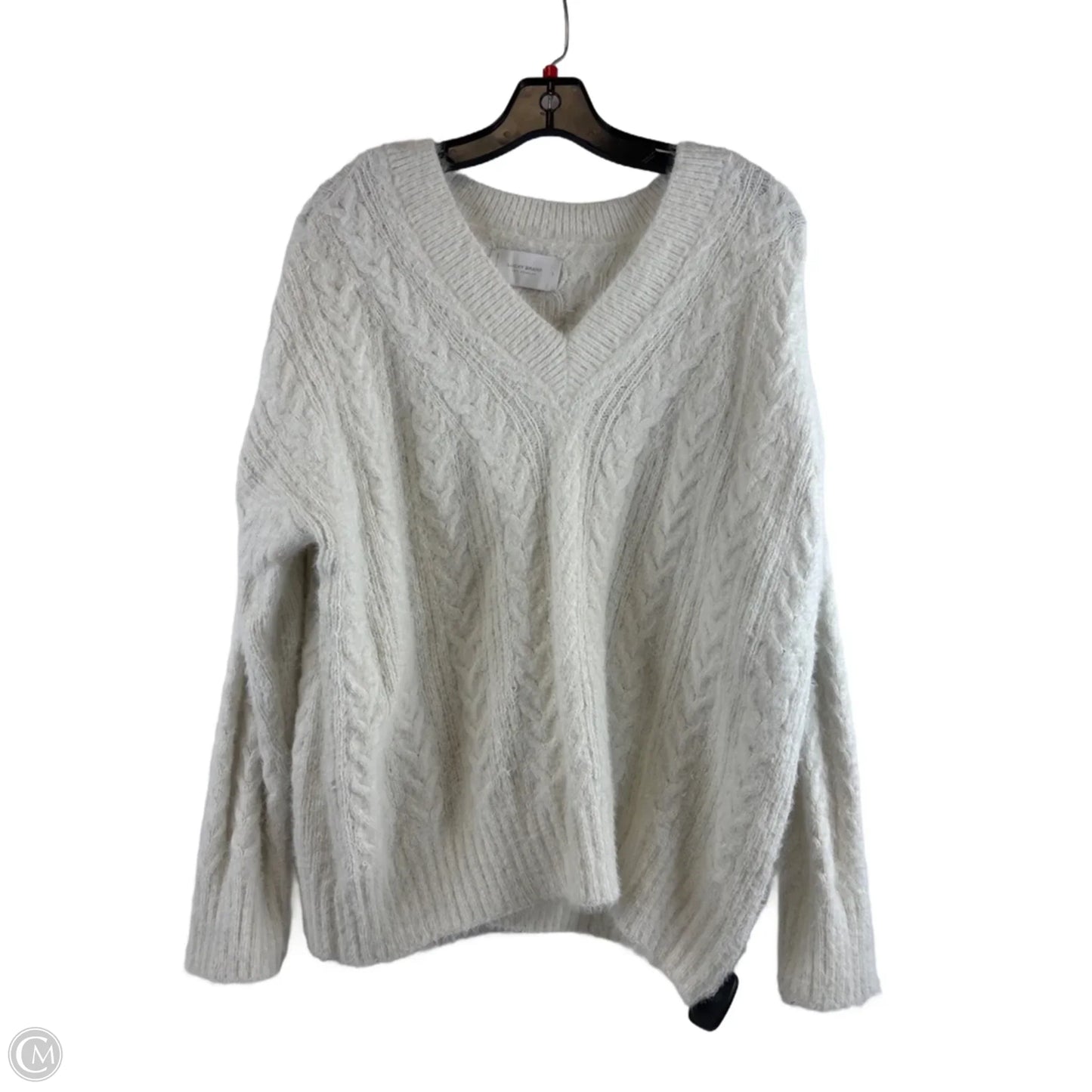 Sweater By Lucky Brand In White, Size: L