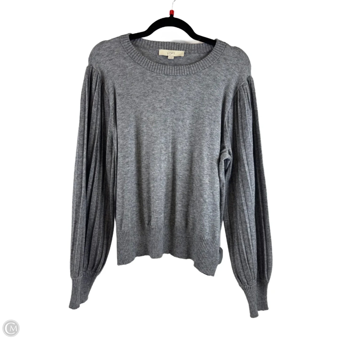 Top Long Sleeve By Loft In Grey, Size: Xl